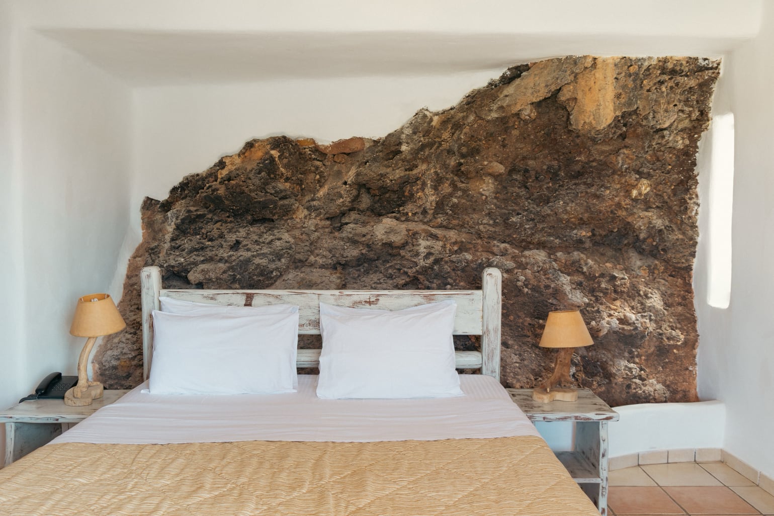 room with built around a rock